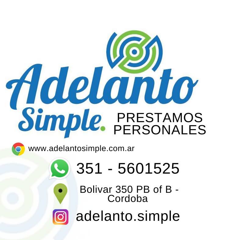Adelanto Simple: préstamos personales, WhatsApp 351 560-1525